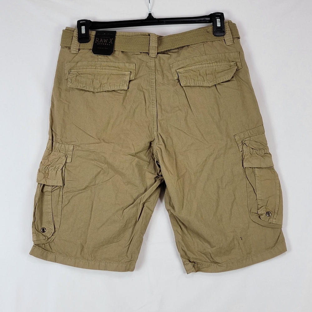 $48 Men's Raw X Jeans X-Ray Mens Belted Double Pocket Cargo Short - Picture 3 of 7